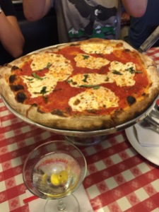 Lombardi's margherita pizza